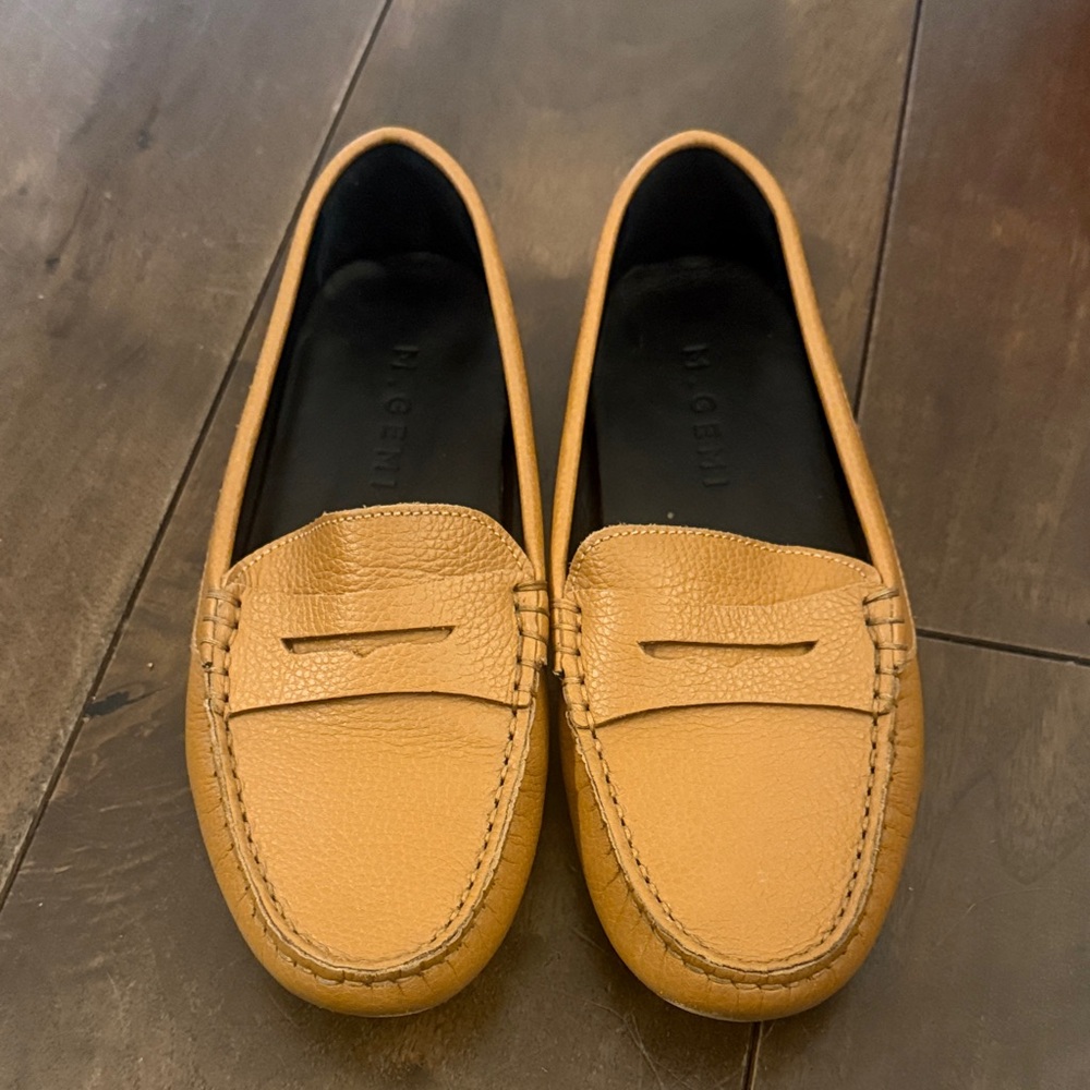 M.Gemi Brown Leather Loafers